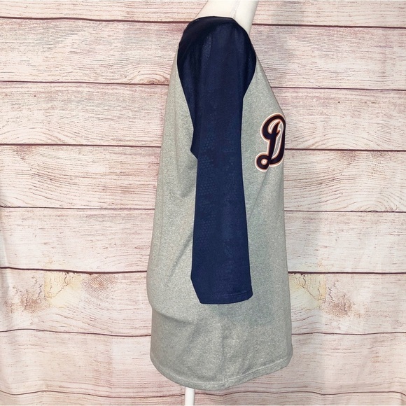 Nike MLB Grey and Blue Detroit Tigers Baseball Tee Size S - Picture 3 of 9